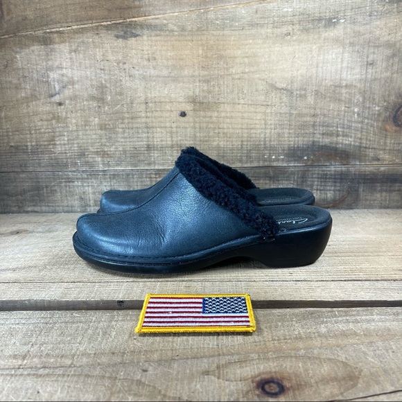 Clarks Bendables Leather/faux fur slip on - Picture 3 of 8